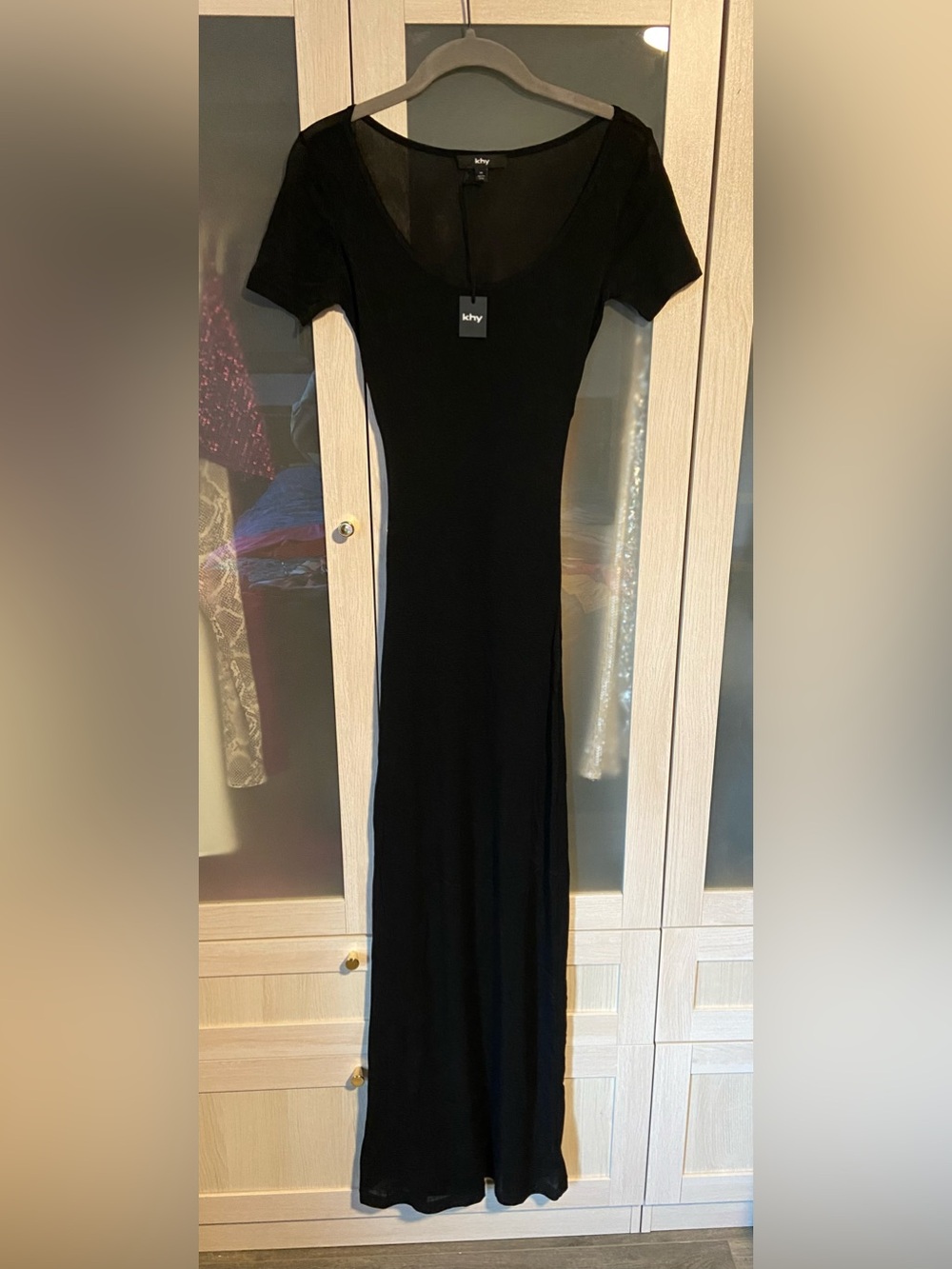 Khy Sheet Black Short-Sleeve Maxi Dress — Elegant Everyday Staple